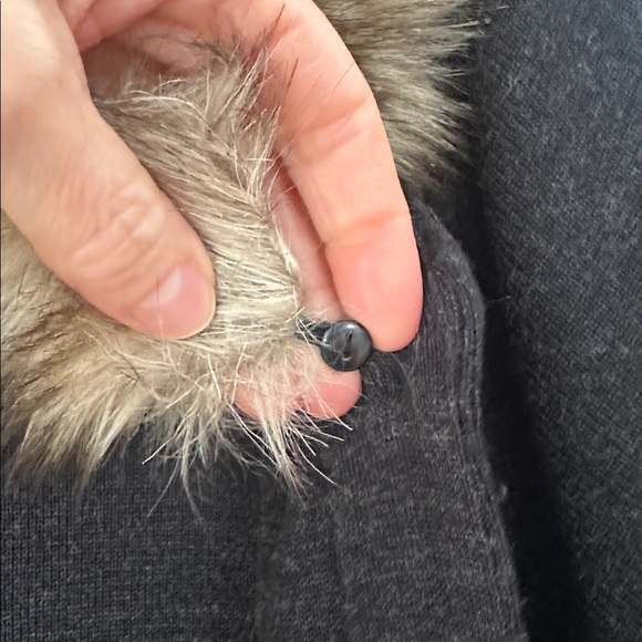 Anthropologie MOTH faux fur trim cardigan - Picture 9 of 11